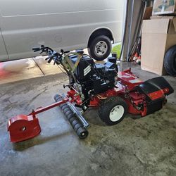 ENCORE 48" BELT DRIVEN WALK BEHIND MOWER 14.5 HP KAWASAKI ENGINE BARELY USED COMES WITH STRIPING KIT ONLY 10HRS USE ON MACHINE!!! SKU#: EW48FS481V