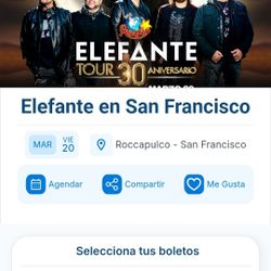 Boletos Para Elefante En San Francisco 