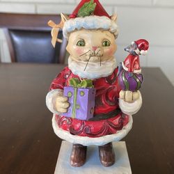 Jim Shore Collectible Christmas Mouse Statue 