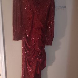 Elegant Red Sequin Faeriesty size S Homecoming Prom Dress