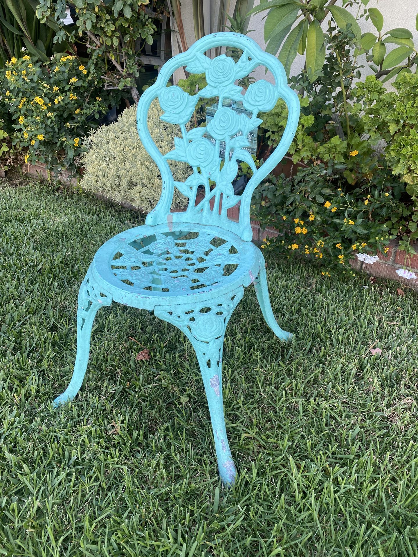 Vintage cast-iron Garden chair