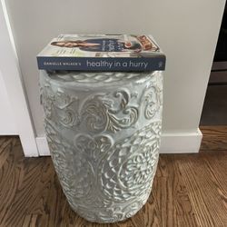 Ceramic accent stool