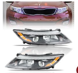 Halogen Headlights For 2014-2015 Kia Optima W/ LED DRL