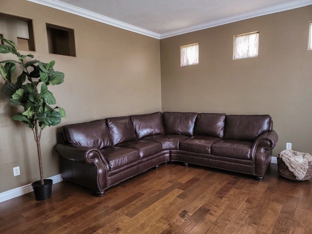 Leather Sofa and Loveseat