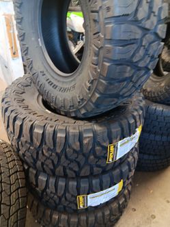 New set of tires 33 1250 15 lt aplus Mt