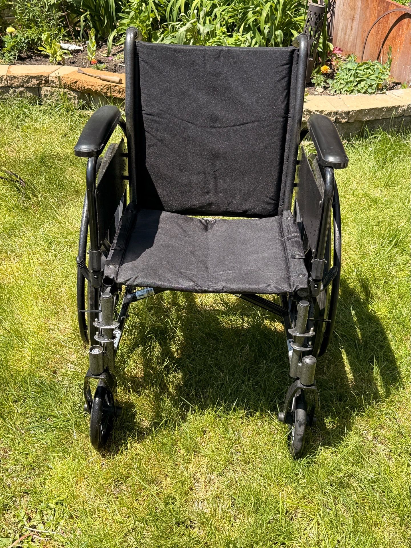 Wheelchair with Legs and Butt Pad