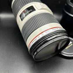 Canon EF70-200 F/4- IS - Zoom Lens With Filters