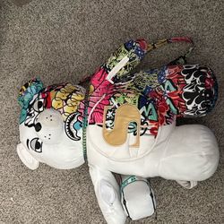 Sprayground Half Graff Money Bear backpack, a limited edition