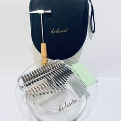 Acrylic Kalimba Thumb Piano,YUNDIE Portable 17 Keys Mbira Crystal Finger Piano