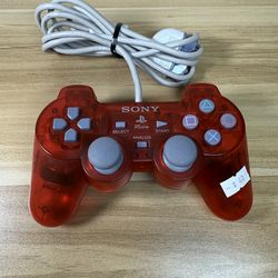 Ps One Controller clear red (rare)