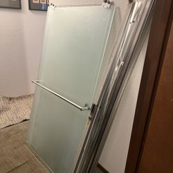 FREE Obscure Glass Chrome Shower Door