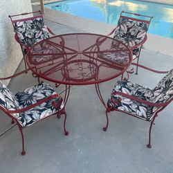 Vintage Patio Dining Set With Outdoor porch Swing