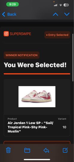 Travis Scott Air Jordan 1 Low SP - "Sail/Tropical Pink-Shy Pink-Muslin"