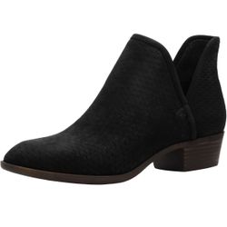 Lucky Brand Women's Baley Ankle Boot - BLACK Size 7 1/2 M