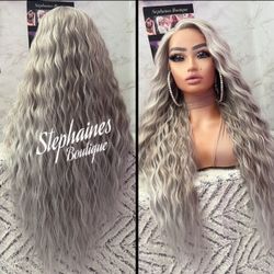 Human Hair Blended Lace Front Wig 