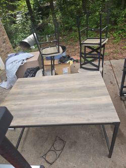 Table and 4 chairs