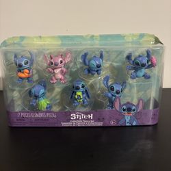 New! Disney Stitch Collectible Figure Set, 3-inch Figurines