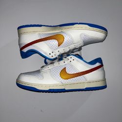 Nike Dunk Low White Blue Yellow Sneakers