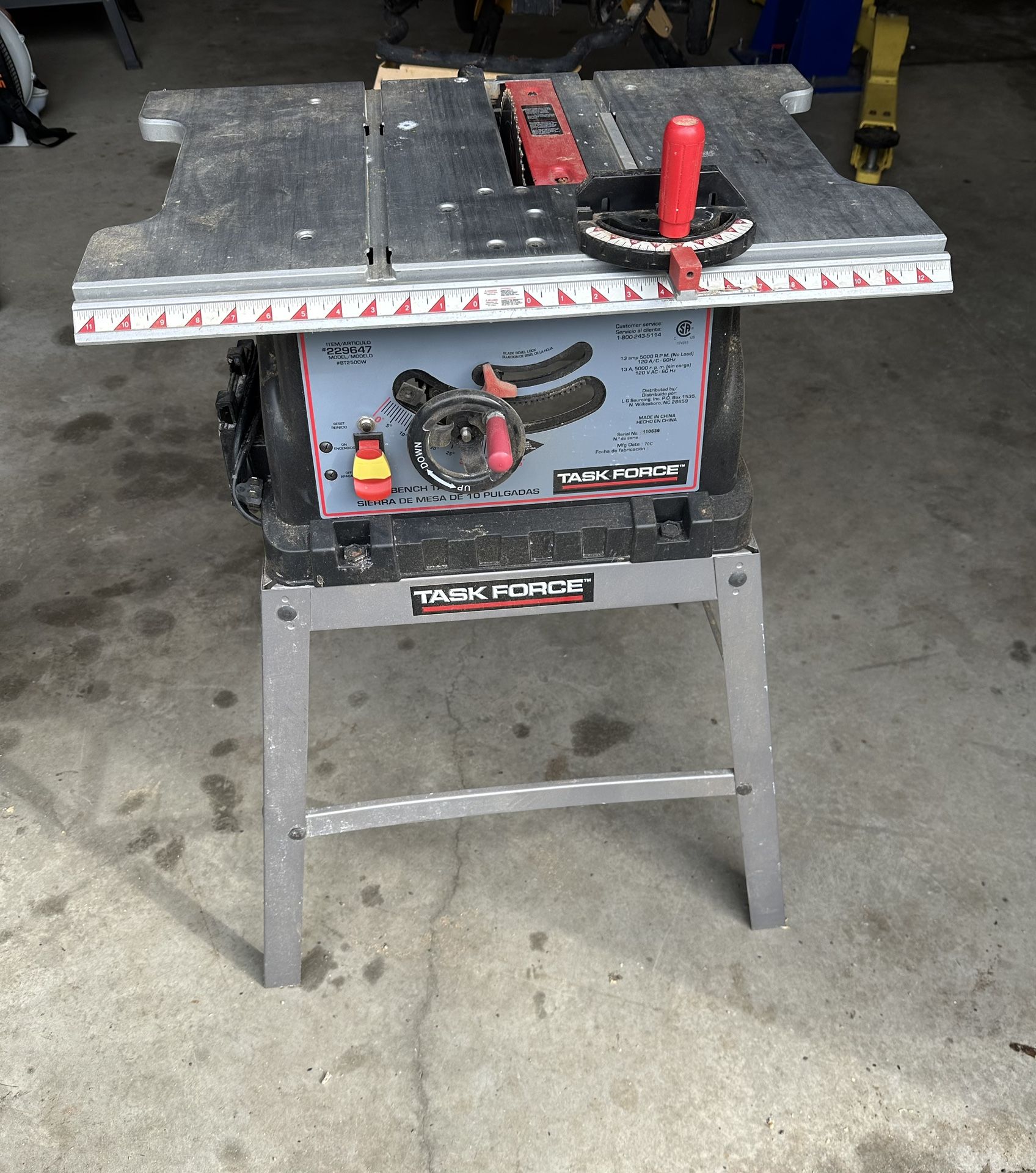 Table Saw And Stand