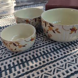 Set Of 3 Hall Mary Dunbar Mixing Bowls