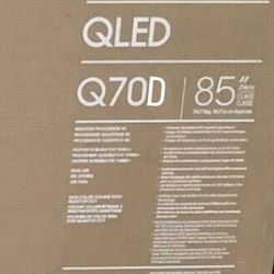 SAMSUNG 85-Inch Class QLED 4K Q70D Series Quantum HDR, Dual LED, Object Tracking Sound Lite, Q-Symphony, Motion Xcelerator Turbo+, Gaming Hub, Smart T