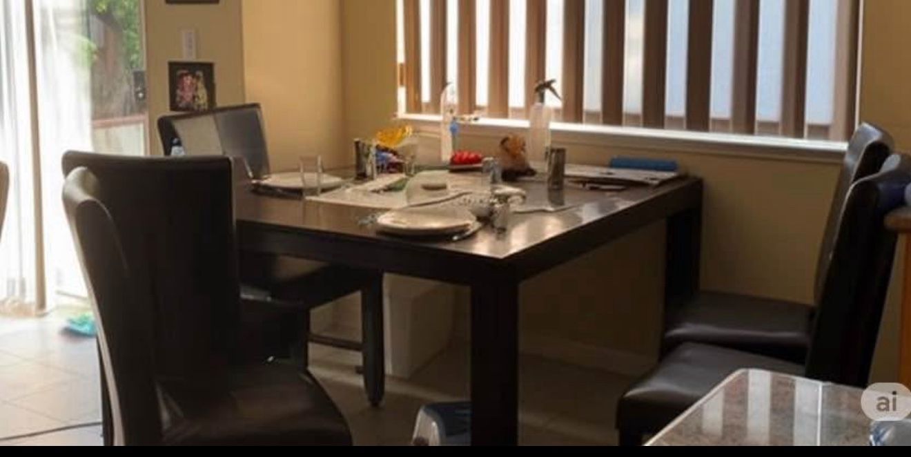 Coaster - Dining Table With Glass Lazy Suzan With 7 Chairs