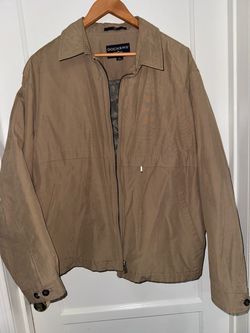 Dockers Men's Khaki Zip-Up Jacket XL