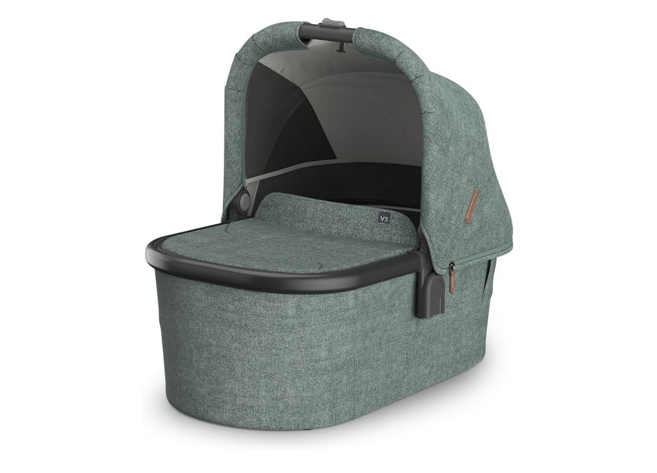 UPPAbaby Bassinet V2 - Compatible with Vista, Cruz, Ridge, Minu Strollers - Overnight Sleep Solution - Mattress, Sheet and Bug Shield Included - Gwen 