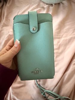 Coach Mint Phone Crossbody Wallet