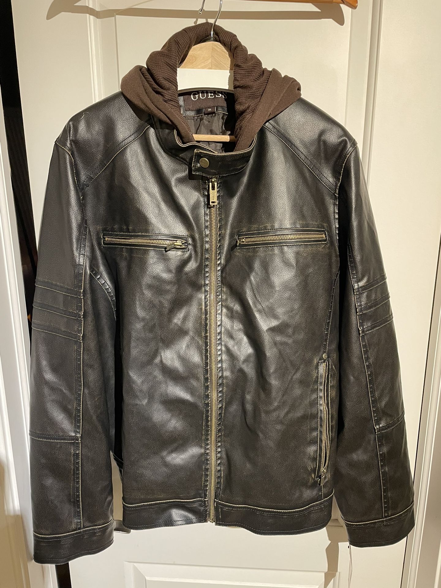 GUESS Faux Leather Jacket