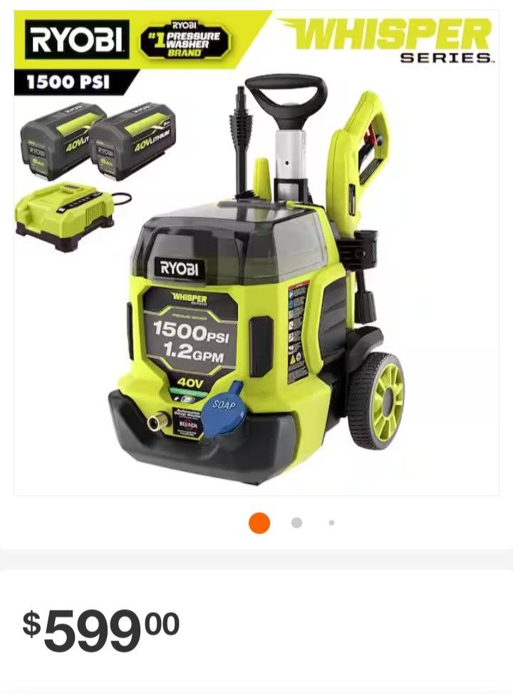 Ryobi 1500 PSI Pressure Washer