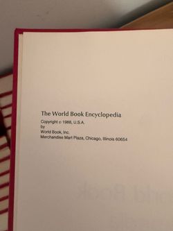 World encyclopedia set 1988
