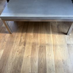 Concrete + Steel  Crate & Barrel Coffee Table