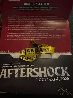 Aftershock Oct 1-4 2026