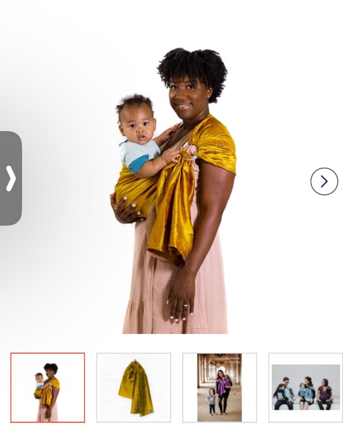 koru baby sling Gold Carrier