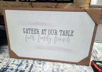 Faith Family Friends, Rustic Wood Wall Art 21"x13
