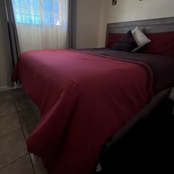 Whole bed frame and tv stand
