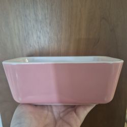 PYREX Pink Refrigerator 502 Dish No Lid