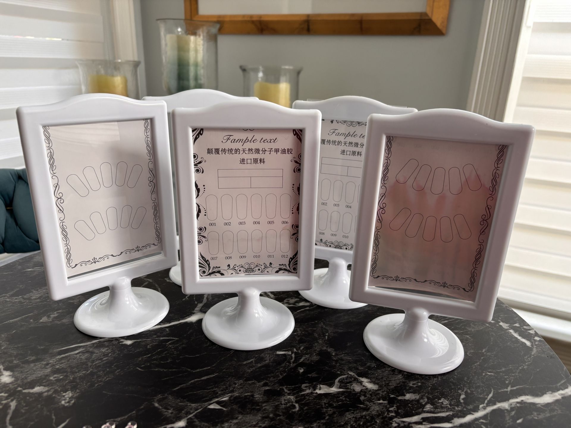 10 Pc Table Number Frames