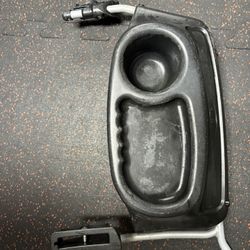 BOB Duallie (double) jogging stroller Britax infant car seat adapter & snack tray
