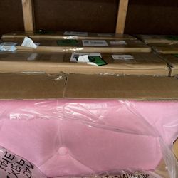 Brand New Queen Size Pink Bed Frame With Headboard $150 Or Package Deal 340$ With Nice Thick Mattress Included 