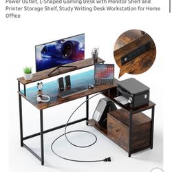 Home Office Computer Desk with File Drawer