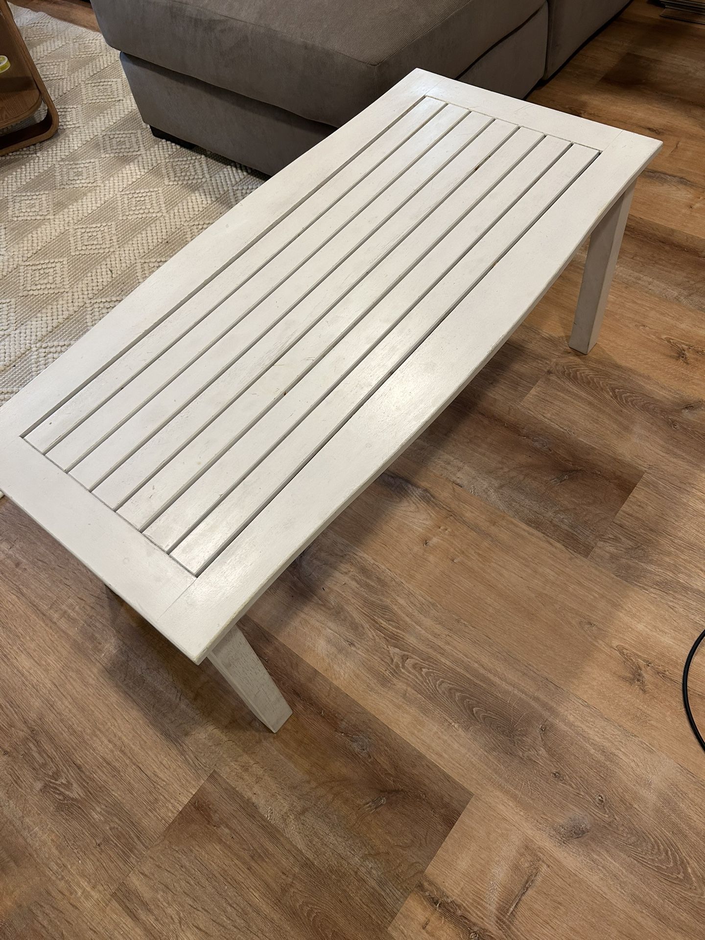 White Wooden Coffee Table $50 OBO