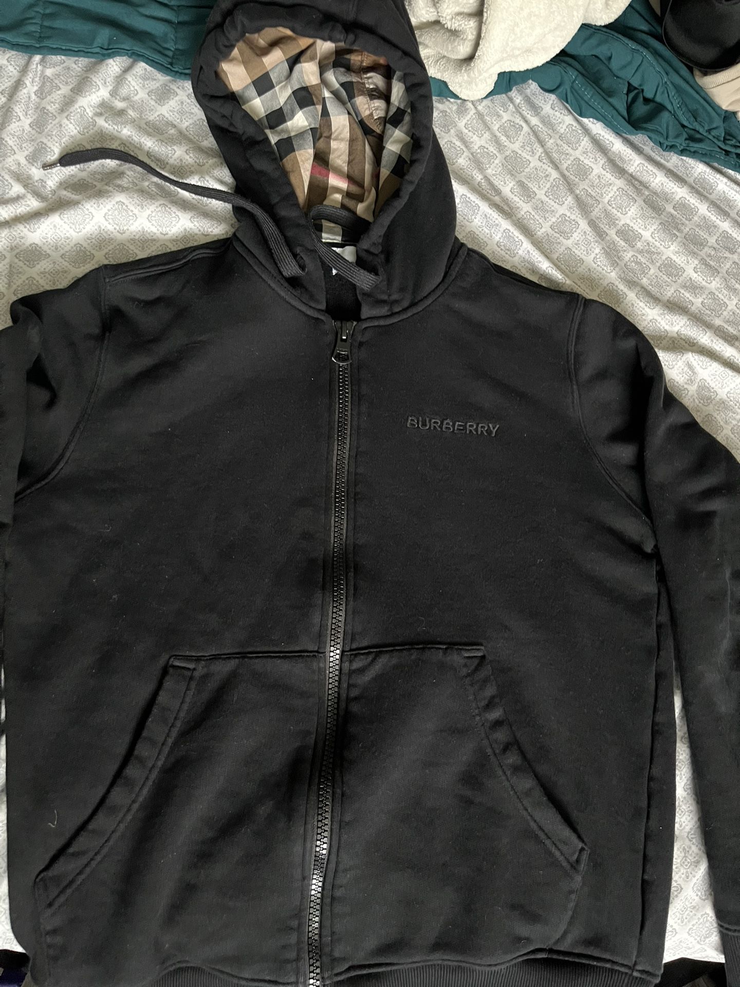 Burberry zip up hoodie 