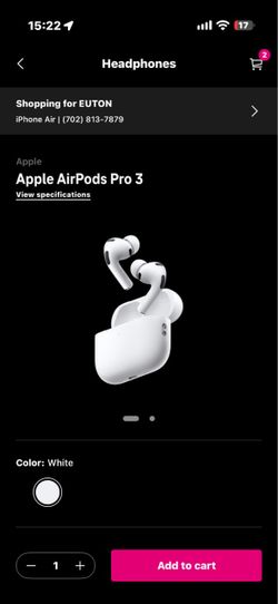 AirPods Pro 3 new in box.