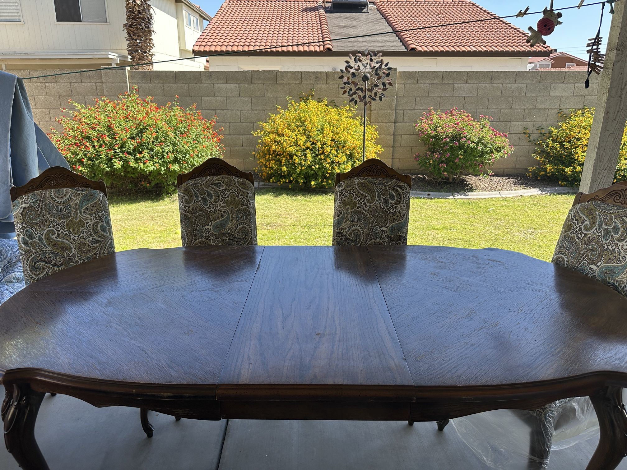 Vintage Dining Set - Table +6 Gillespie Chairs