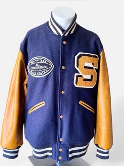 St Michael Wildcat HOUSTON Stadium Jumper /Varsity Jacket 2XL #Vintage