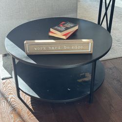 Crate & Barrel Round Coffee Table - Round