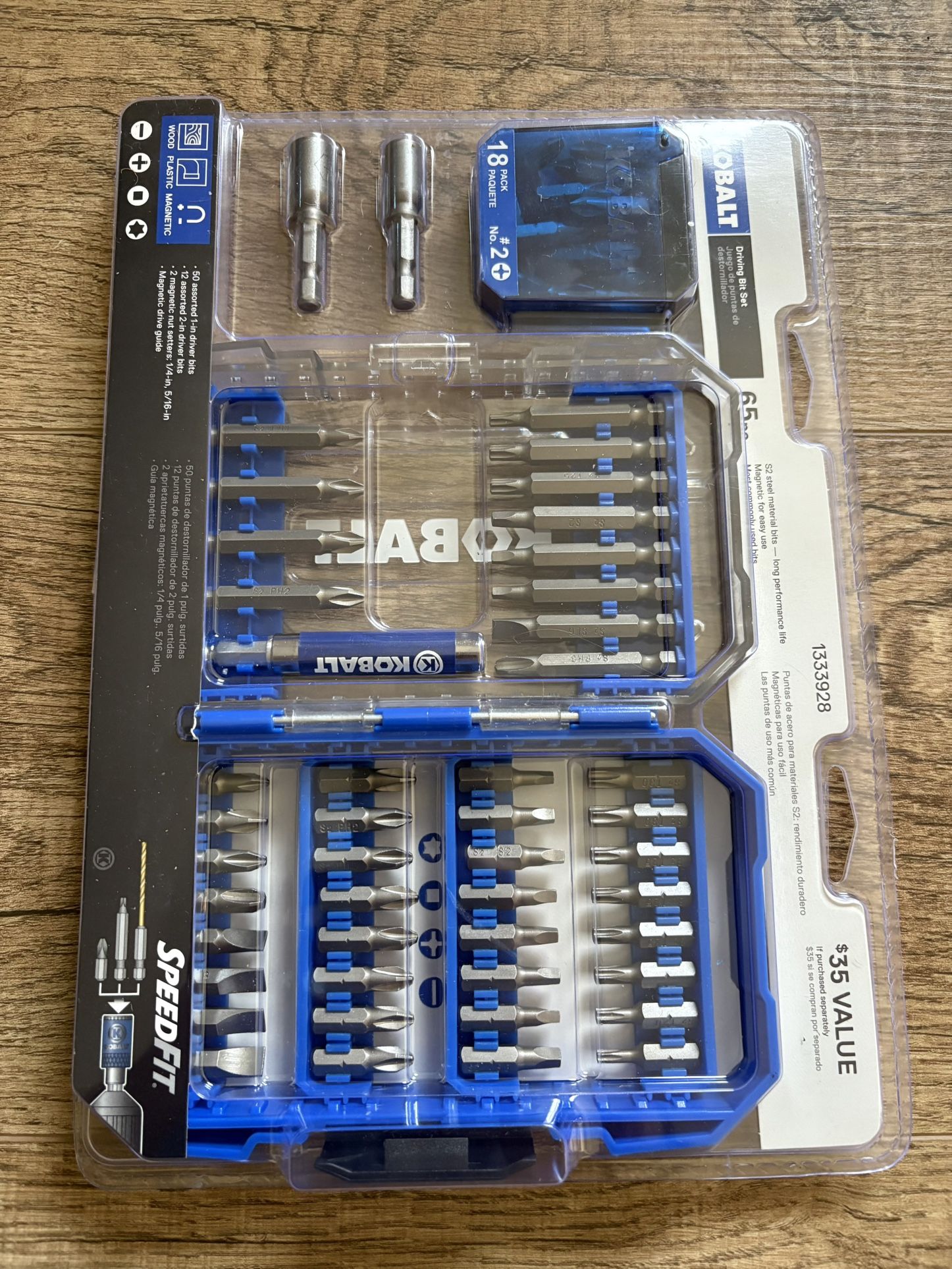 New Kobalt 65 Piece Drill Bit Driver Set