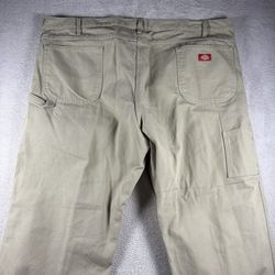 Vintage Dickies Pants Men’s 48x30 Beige Carpenter Big Tall Straight Y2K #3178